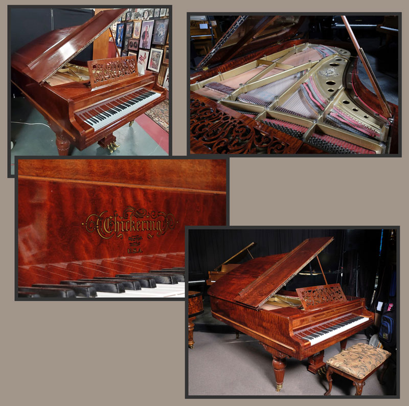 1900 Chickering 7' 6" Brazilian Mahogany